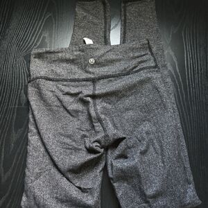 Lululemon Athletica Black and White Herringbone Leggings